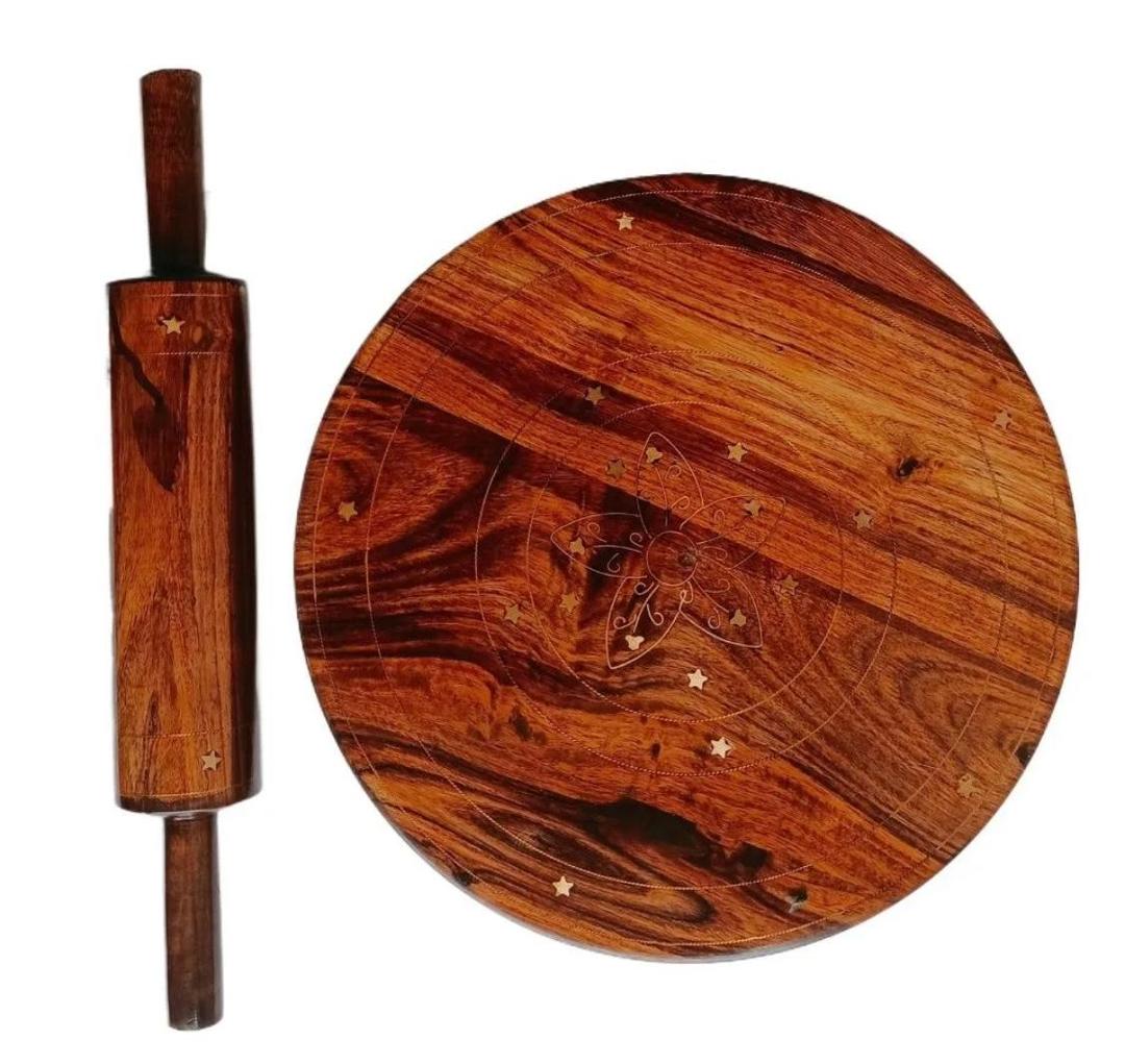 Stylish Wooden Balen Chakla Set