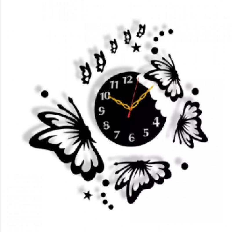 Butterfly Design Wall Clock