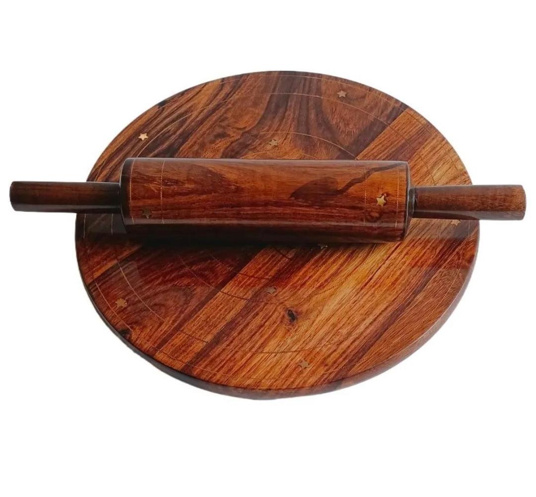 Stylish Wooden Balen Chakla Set